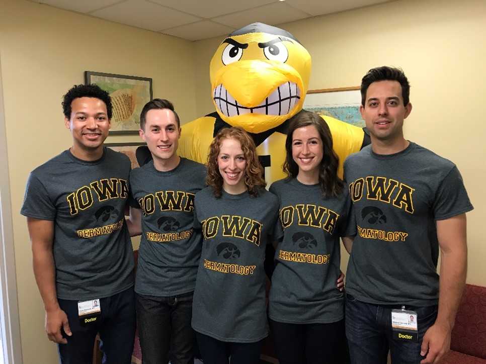 Group photo of 2021 Dermatology Resident Class