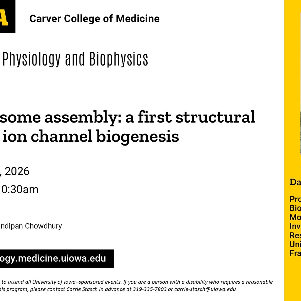 Molecular Physiology and Biophysics Seminar, Daniel Minor, PhD promotional image