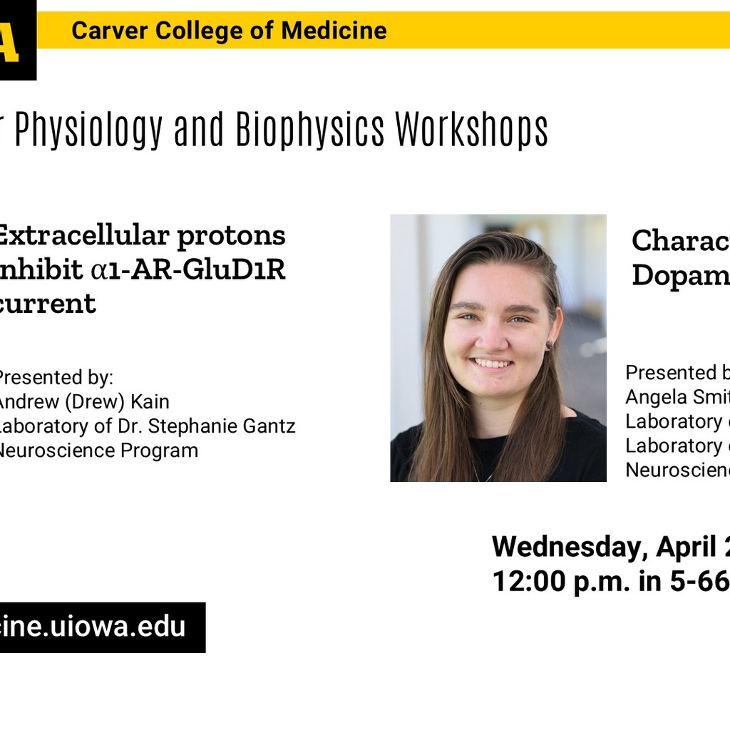 Molecular Physiology and Biophysics Workshops, Drew Kain and Angela Smith promotional image