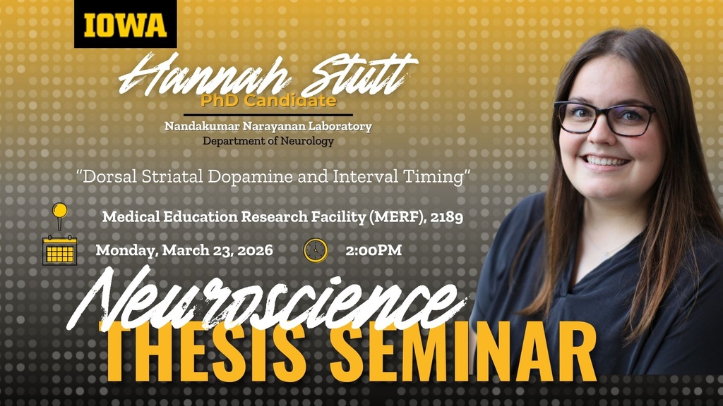Neuroscience Interdisciplinary Program Thesis Defense Seminar: Hannah Stutt promotional image