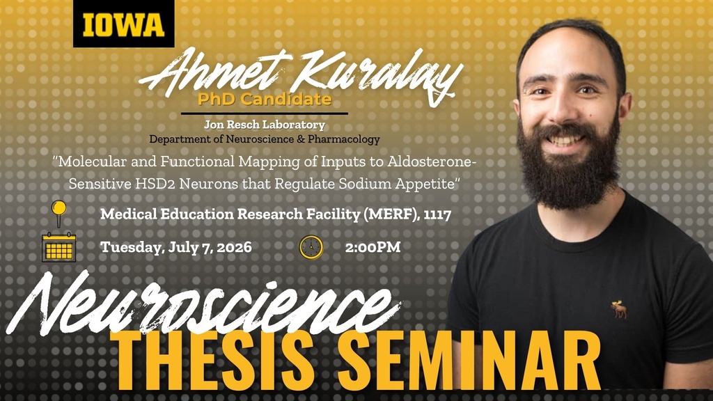 Neuroscience Interdisciplinary Program Thesis Defense Seminar: Ahmet Kuralay promotional image